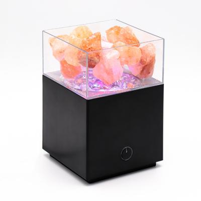 China Modern Aurora Mini Laser Starry Light Room Projector Salt Lamp Kids Night Rock for sale