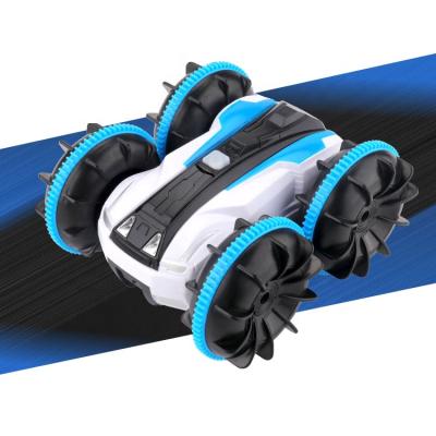 China Good RC Hobby High Speed ​​Amphibious Power Roll Dual Rolling Rc Stunt Car for sale