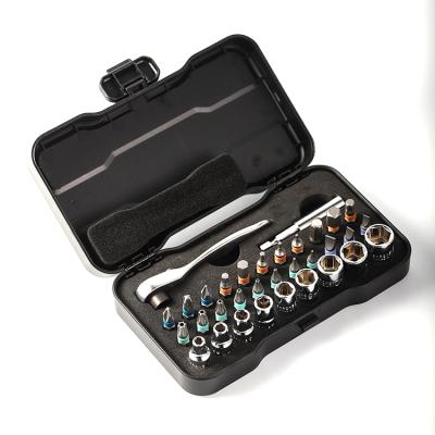 China Durable+Portable+Comfortable Handle 5 Types Groups 31 Pieces Turning Ratchet Wrench Socket Set Handle Hand Tools for sale