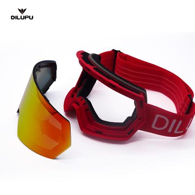 China Cylinder Double Reinforced Lens SPORTS Custom Wholesale VISOR Snowboard Goggles Snow Ski Goggles for sale