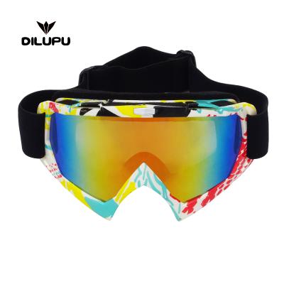 China Beautiful colorful frame professional windproof goggles windproof goggles for sale