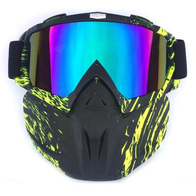 China 400 Fogproof Motocross Motorcycle UV Proof Anti-UV Riding Goggles With Mask for sale