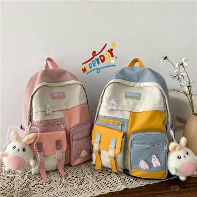 China Multifunctional factory anti-theft cheap hippie nylon teens school bags waterproof adult school satchel for sale