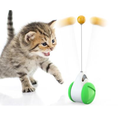 China Cat Mint Ball Tumbler Swing Toy Balance Car Automatic Tease Interesting Toy Bite Pet Cats Heavy Duty Stored Toys for sale