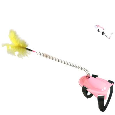 China High Quality Funny Feet Cat Stick Toy With Feather Stocked Interactive Toy for sale