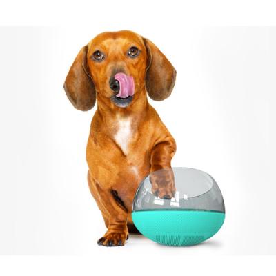 China New Design Living Space Capsule Shaking Slow Pet Food Bowl Tumbler Cat and Dog Food Bowl for sale