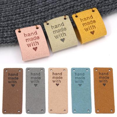 China Viable Vblingstone Sew Opens Handmade Label Handmade Leather Tags For Clothes Knitted Hat for sale