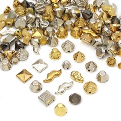 China Fashion Sew Accessories CCB Pyramid Cone Studs And Studs Punk Rivet For Leather Plastic Studs For Clothes for sale