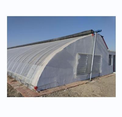 China 150/200 Micro Film Covered Solar Greenhouse For Yield Cucumber Farming for sale