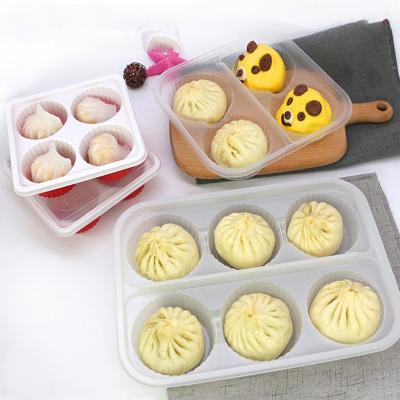 China Disposable Steamed Stuffed Muffin Box Pastry Dessert Takeout Box for sale