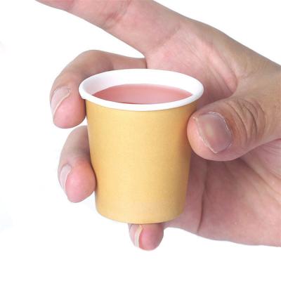 China Disposable Cup Mini Coffee Paper Packing Tools Sample Glass Drinks Health And Environmental Protection Packaging Paper Cups for sale