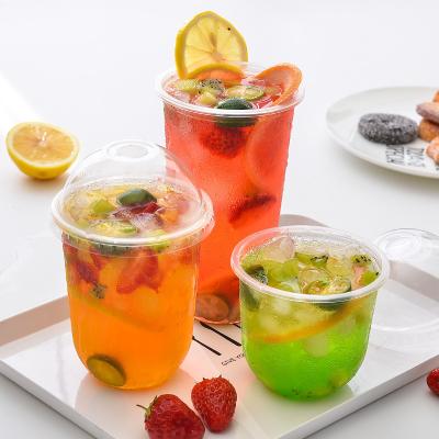 China Exquisite Workmanship Food Grade PP Frozen Drinks Cup Disposable Cute Quick Deli Juice Glass for sale