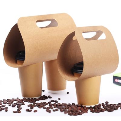 China High Quality Disposable Wrapping Paper Beverage Coffee Disposable Takeaway Hot Cup Holder for sale