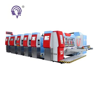 China Automatic High Speed ​​Flexo Typ 3 Color Corrugated Cardboard Flexo Printing Slotting Die Cutting Machine for sale