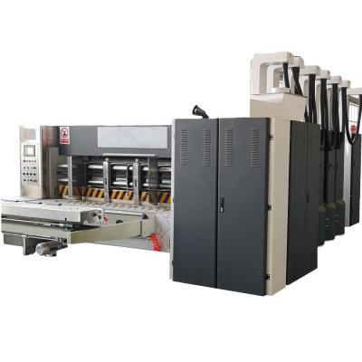 China Building Material Shops Automatic Flexo Cardboard Printing Slotting Die Cutting Machine for sale