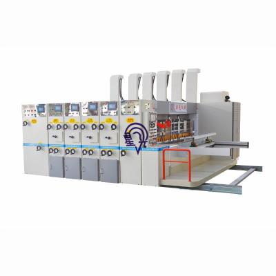 China Hebei 1400*2600mm four color high speed flexo printing die cutting machine for sale