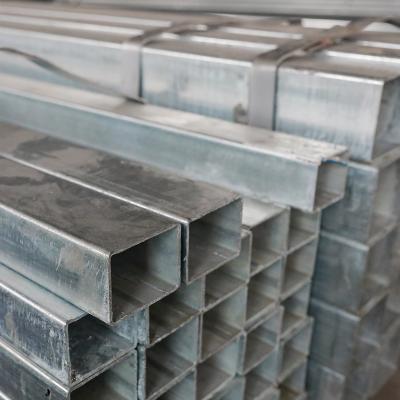 China Shandong taigang construction good quality hot dip galvanized steel pipe and tube black square for construction for sale