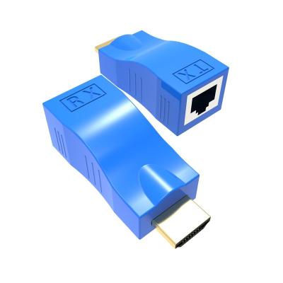 China 1080P Extender RJ45 Ports To Cat5e Cat6 RJ45 30m Converter 4K 1.4V Extender 1080P 30M Extender for sale