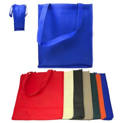 China Folding Bag Promotional Nonwoven Shopping Bag With Logo Print for sale