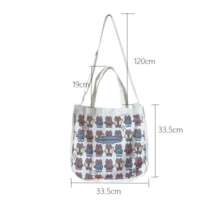 China Reusable Foldable Cotton Handled Women Reusable Wholesale Grocery Shopping Bag Canvas Eco Friendly Tote Bag for sale