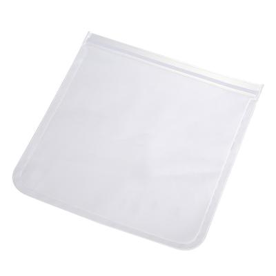 China Peva Bpa Zipper Waterproof Eco Friendly Freezer Bag Washable Reusable Snacks Storage Bags for sale