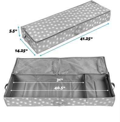 China Special Purpose Folding Storage Rack Boxes Clothes Storage Bag Organizer For Under Bed Storage Bag Organizer for sale