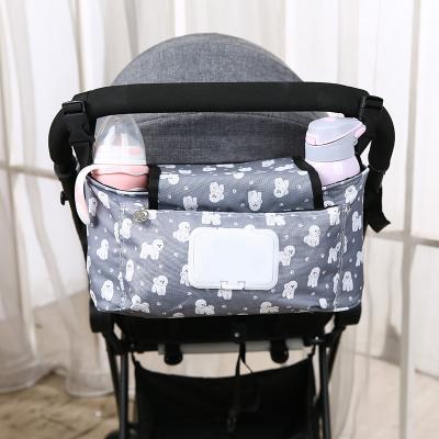 China Hot Selling Water Resistant Most Popular Baby Stroller Messenger Diaper Bag Travel Stroller Organizer with Shoulder Strap Cup Holder for sale