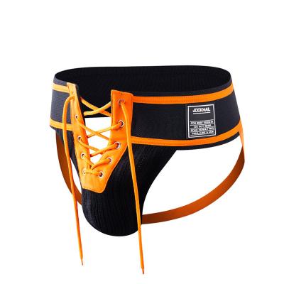 China Men's Jockmail Tops Antibacterial Elastic G-String Fashion Breathable Comfortable Gay Straps Cavity Bandage Underwear Sexy Thongs for sale