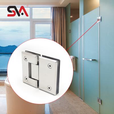 China Shower Bathroom Hotel Cabinet Modern Hot Selling Satin Sliding Polish Glass Door Hinge for sale