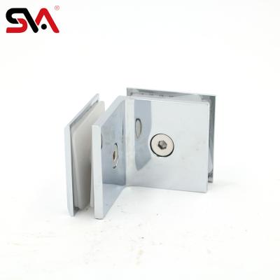 China China shower room SVA shower room brass zinc alloy door glass clips and high quality cheap glass flange for sale