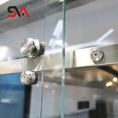 China Modern Frameless Square Pipe Stainless Steel Shower Enclosure Glass Sliding Shower Door Hardware Slider Kit for sale