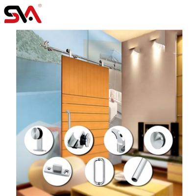 China Smoothly Slide Roller Kit Wooden Frameless Shower Sliding System Antique Industrial Interior Door Hardware for sale