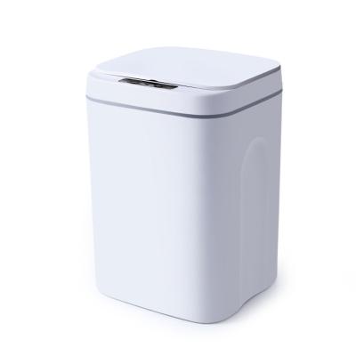 China Hot Selling Viable Automatic Packaging 14L Bulk Trash Can Touch Intelligent Sensing Trash Can for sale