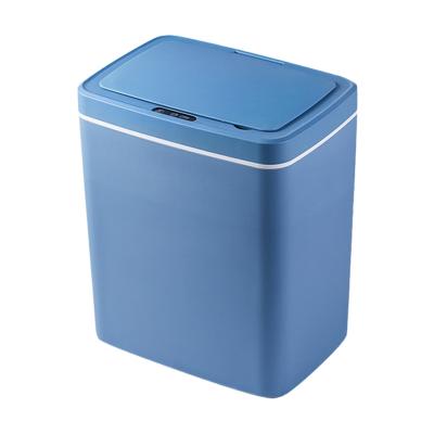 China Viable high quality intelligent automatic contactless rechargeable trash can induction 16L infrared trash can for sale