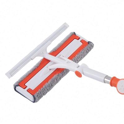 China 2022 Double Sided Squeegee Window Washer Scrubber China Manufacture Viable New Design For Home Window Cleaning Wiper for sale