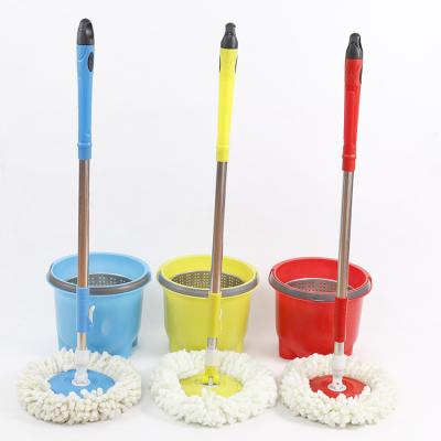 China Wholesale Viable Improved Stainless Steel 360 Rotation Plastic Floor Mop And Bucket Microfiber System Cloth House Cleaning Mop for sale