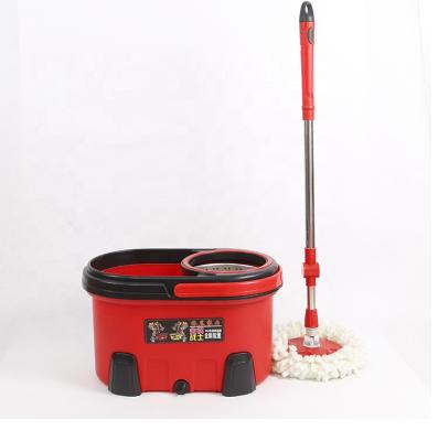 China High quality workable 360 ​​degree rotation small broom magic bucket set with tornado for sale