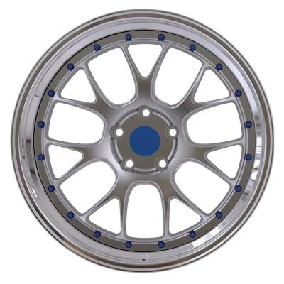 China All Two Piece Models Viaol Custom 18- 22 Inch 5x112 5x114.3 5x120 5x130 Aluminum Alloy Forged Passenger Car Wheels for sale