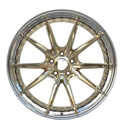 China All models vial 2 pieces deep plate racing rim pcd5x114.3 5x112 5x120 alloy passenger car forged wheels rims for benz for sale