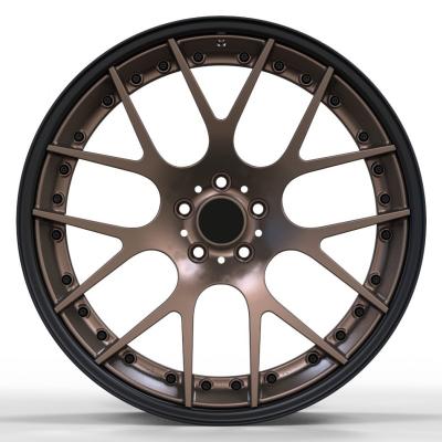 China All Multi Models Custom Deep Plate Two Piece Spoke 18-22 Inch Aluminum Alloy Car Rims Wheels for sale