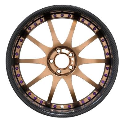 China All Patterns 18-22 Inch 5x114.3 5x112 5x120forged Aluminum Alloy Car Carbon Fiber Wheels Rims Two Piece Multi Spokes for sale