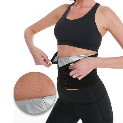 China Waist Trainer Belt Women Wholesale Sauna Sweatable Body Shaper Black Waist Trainer Belly Control Compression Sports Belt Fat Burner for sale