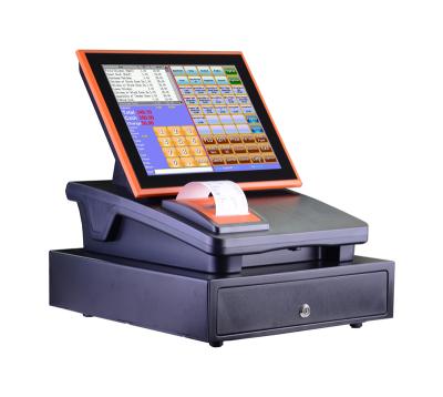 China Plug And Play Easy Operating Retail Restaurant Cash Register All In One Stand With Printer , Cash Drawer for sale