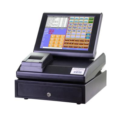 China Plug and play 2016 all in one touch screen retail pos software pos machine with thermal printer for sale