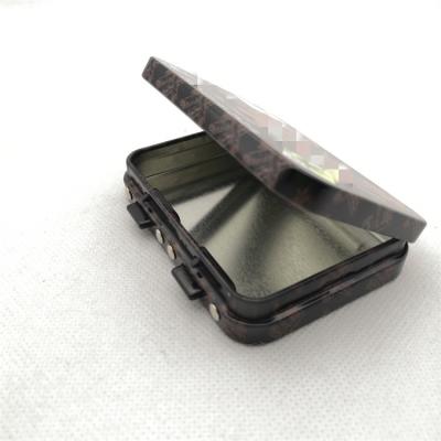 China Tin Box Child Resistant Eco-friendly Tin Packaging Tin Box Child Proof Hinged Hinge Tin Box For Packaging for sale