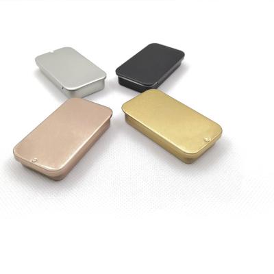 China Eco - Friendly Tin Box Size : 60x34x11mm Solid Perfume 10g Lip Balm Slippery Tin Box for sale