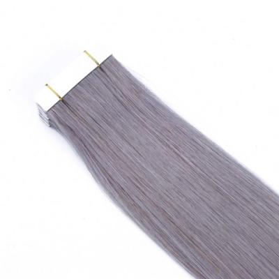 China Good Quality Silky Straight Double Wave Remy Tape In Human Hair Pulled Extensions, Wholesale Invisible Cuticle Tape Hair Extension for sale