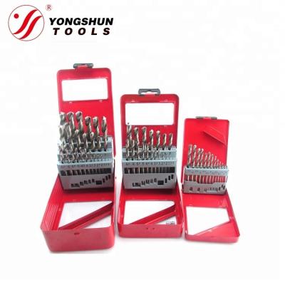 China DIN338 25 Holes PC HSS Twist Drill Bit Set for sale