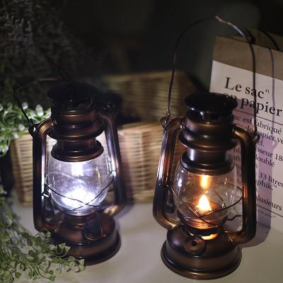 China Warehouse Processing Customized Outdoor Led Portable Kerosene Lamp Ramadan Christmas Decorative Lamp Retro Horse Lamp for sale