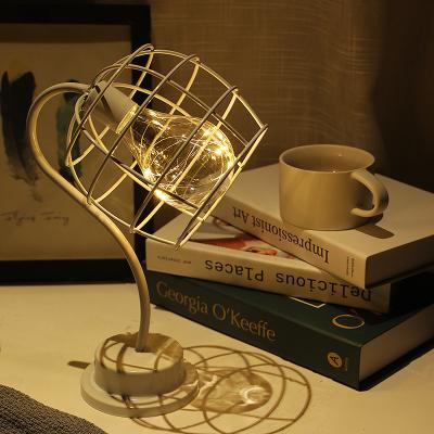 China Retro Warehouse Iron Desk Lamp Bedroom Bedside Lights for sale